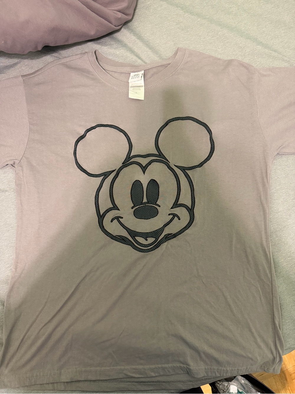 Disney Gray Mickey Mouse Short Sleeve Tee